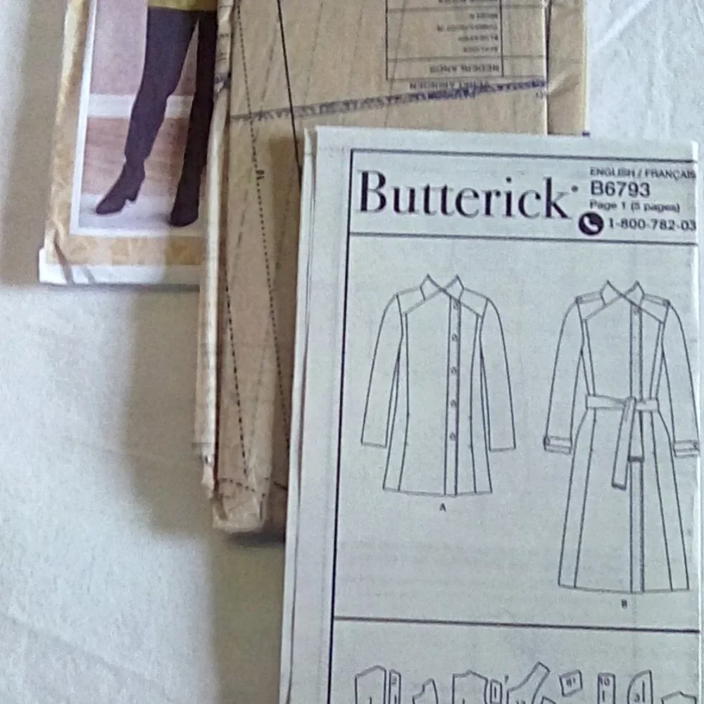 Butterick Misses Jacket Coat & Belt Size 16-24